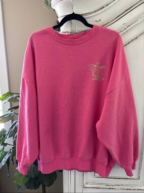 Disney Skinny Dip Sweatshirt
Women XXL 2XL Pink Crewneck
Sweater Minnie Mouse